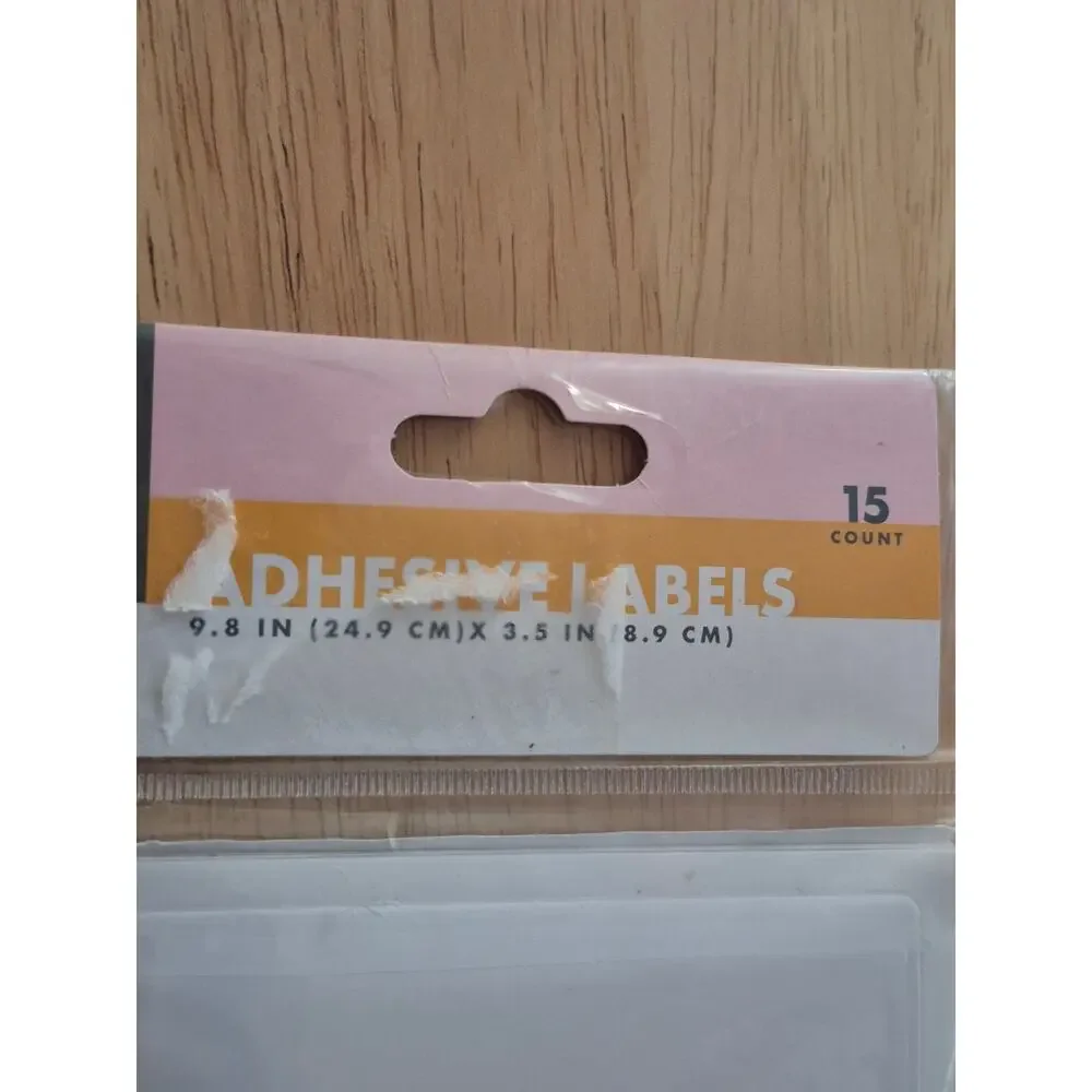15ct Rectangle Adhesive Label Pockets - Bullseye's Playground s13